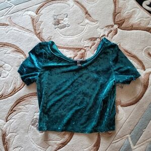 Vintage Style 90s Crushed Velvet Top